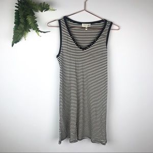 Monteau Black and White Stripes Dress